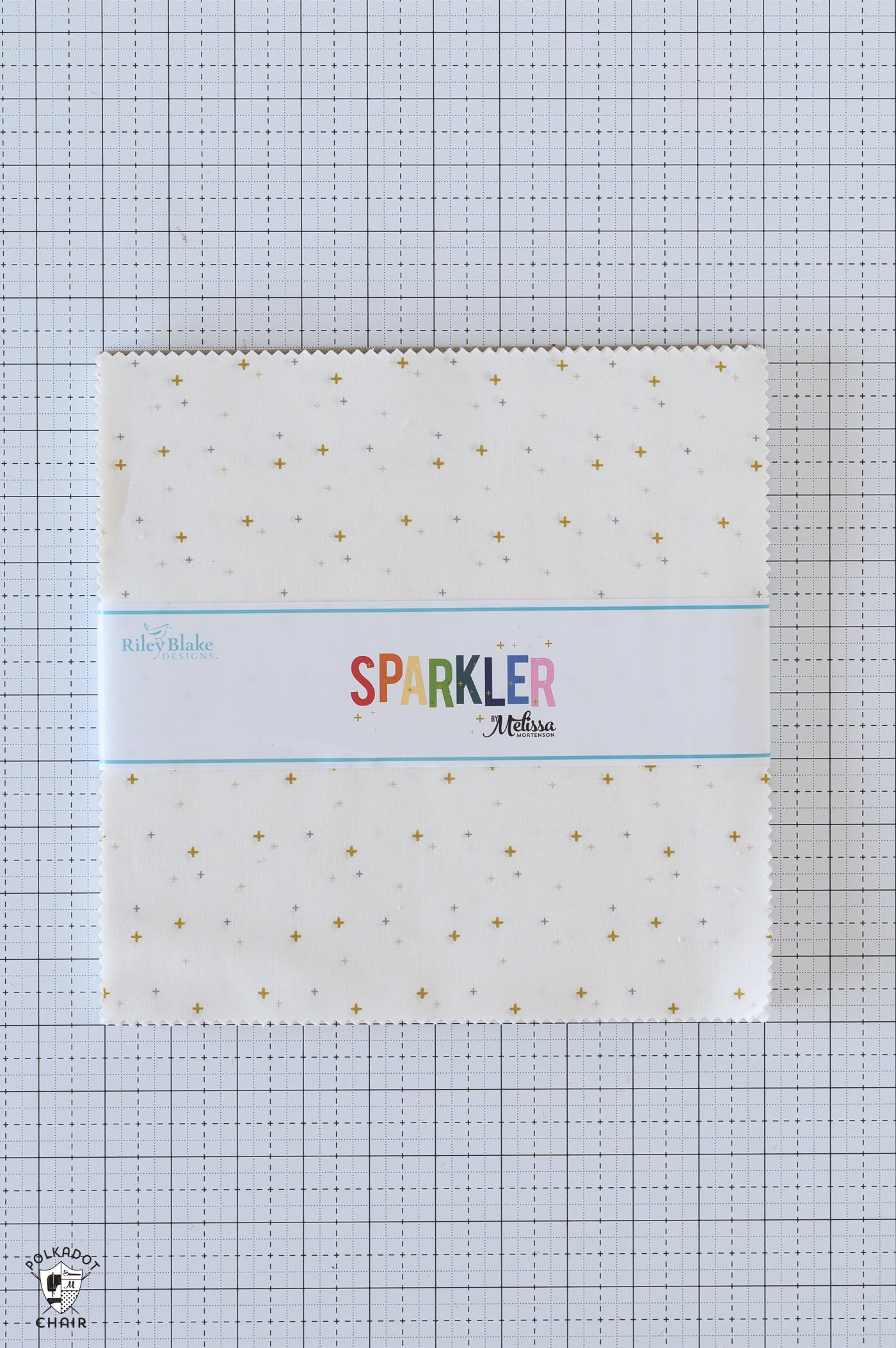 Sparkler 10" Precut Fabric Stack; White