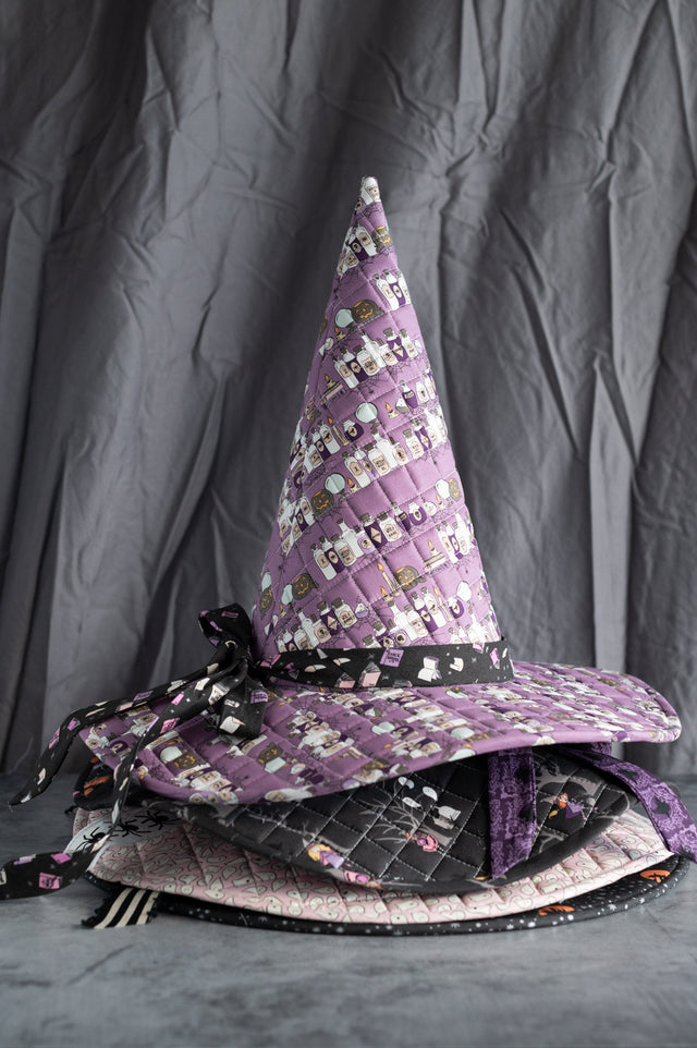 Spellbound Quilted Witch Hat Sewing Pattern | Digital PDF Pattern ...