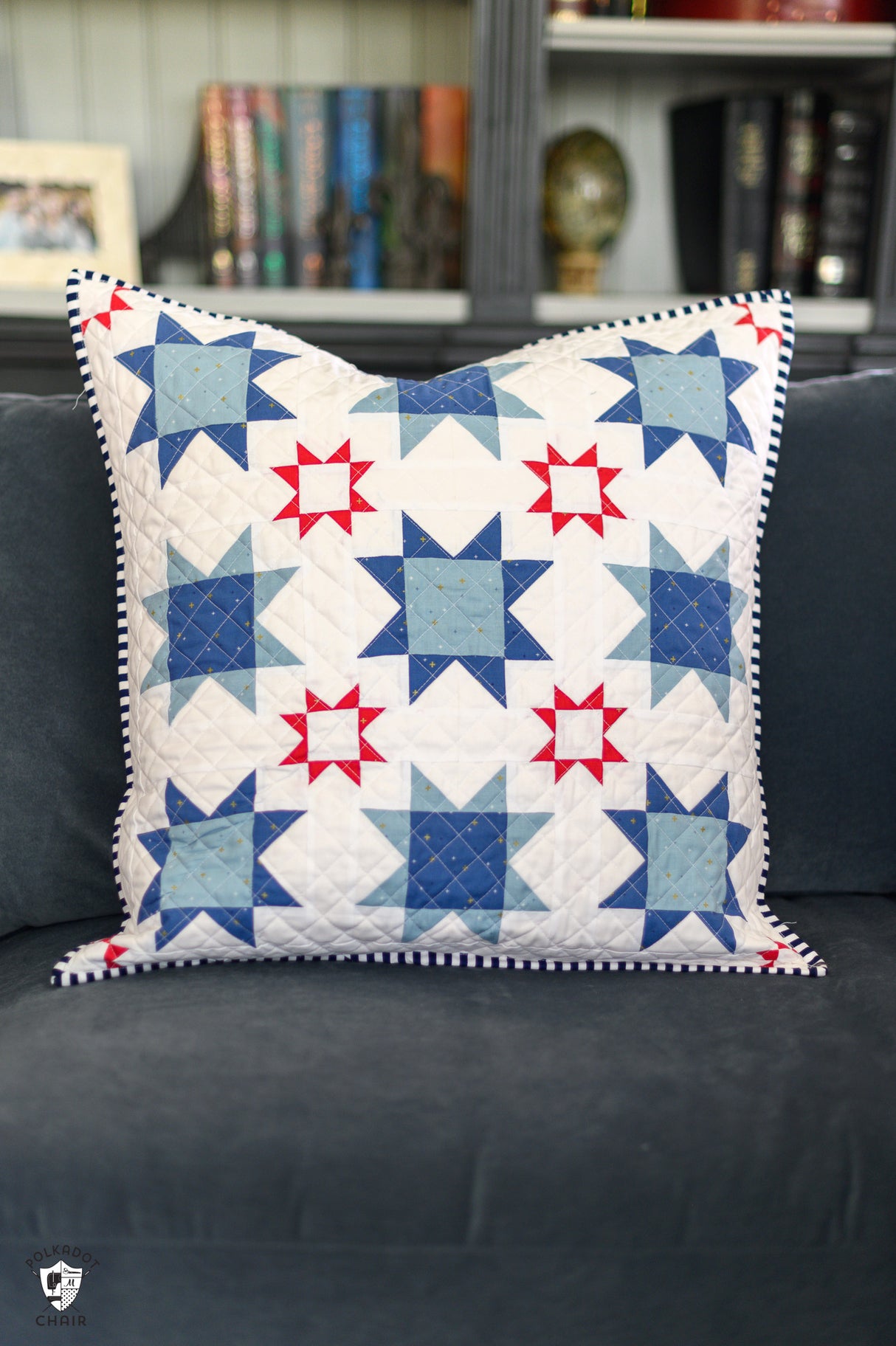 Summer Sparkler Quilted Pillow Pattern; Printed Copy