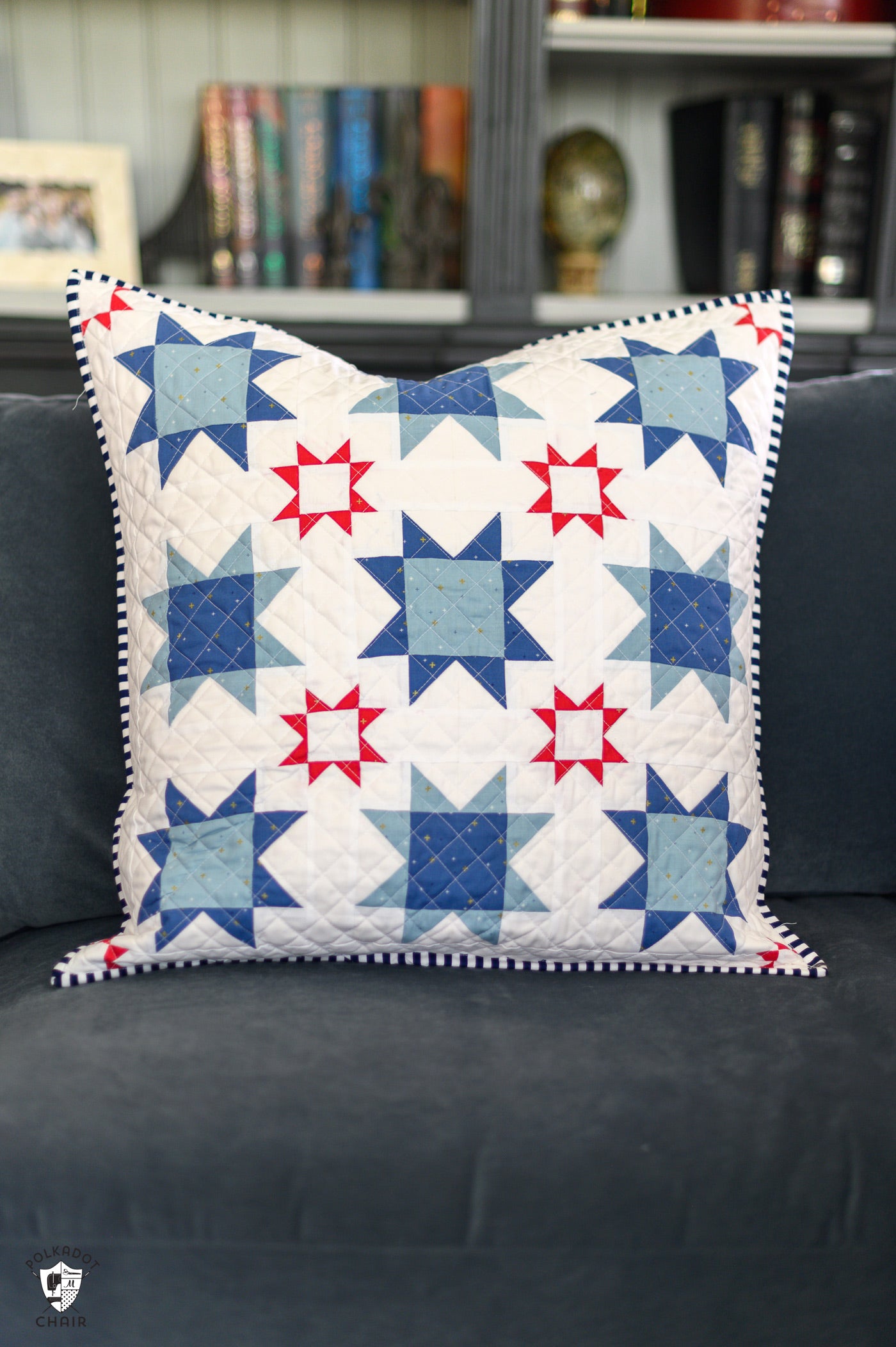 Summer Sparkler Quilted Pillow Pattern; Printed Copy