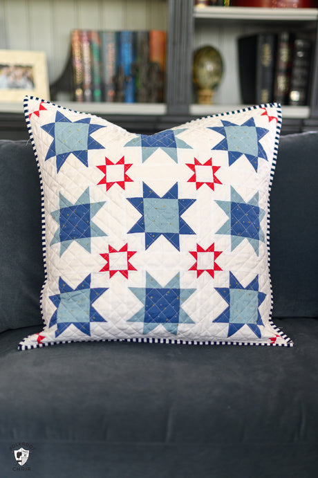 Summer Sparkler Quilted Pillow Pattern; Printed Copy