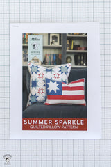 Summer Sparkler Quilted Pillow Pattern; Printed Copy