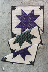 Bitty Bats and Stars Quilt Pattern with Table Runner Instructions | Digital PDF Pattern