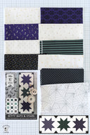 Bitty Bats and Stars Quilted Halloween Table Runner Kit; Fabric & Quilt Pattern