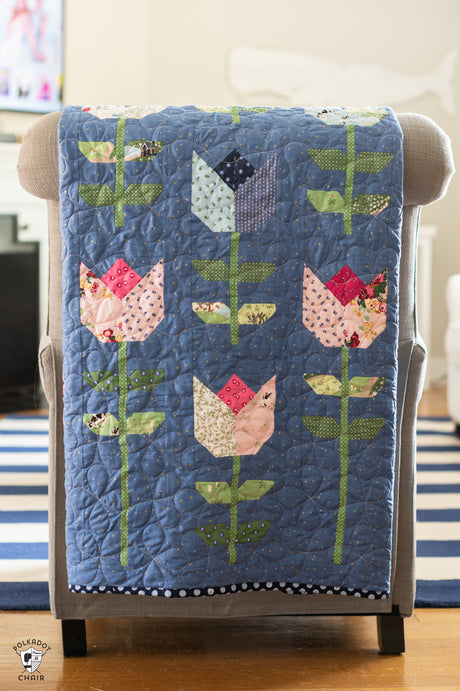 Tailored Tulips Quilt Pattern | Printed Pattern