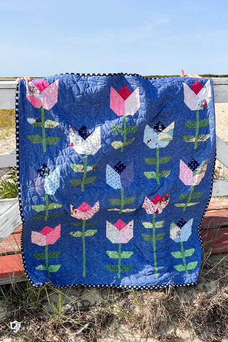 Tailored Tulips Quilt Pattern | Printed Pattern