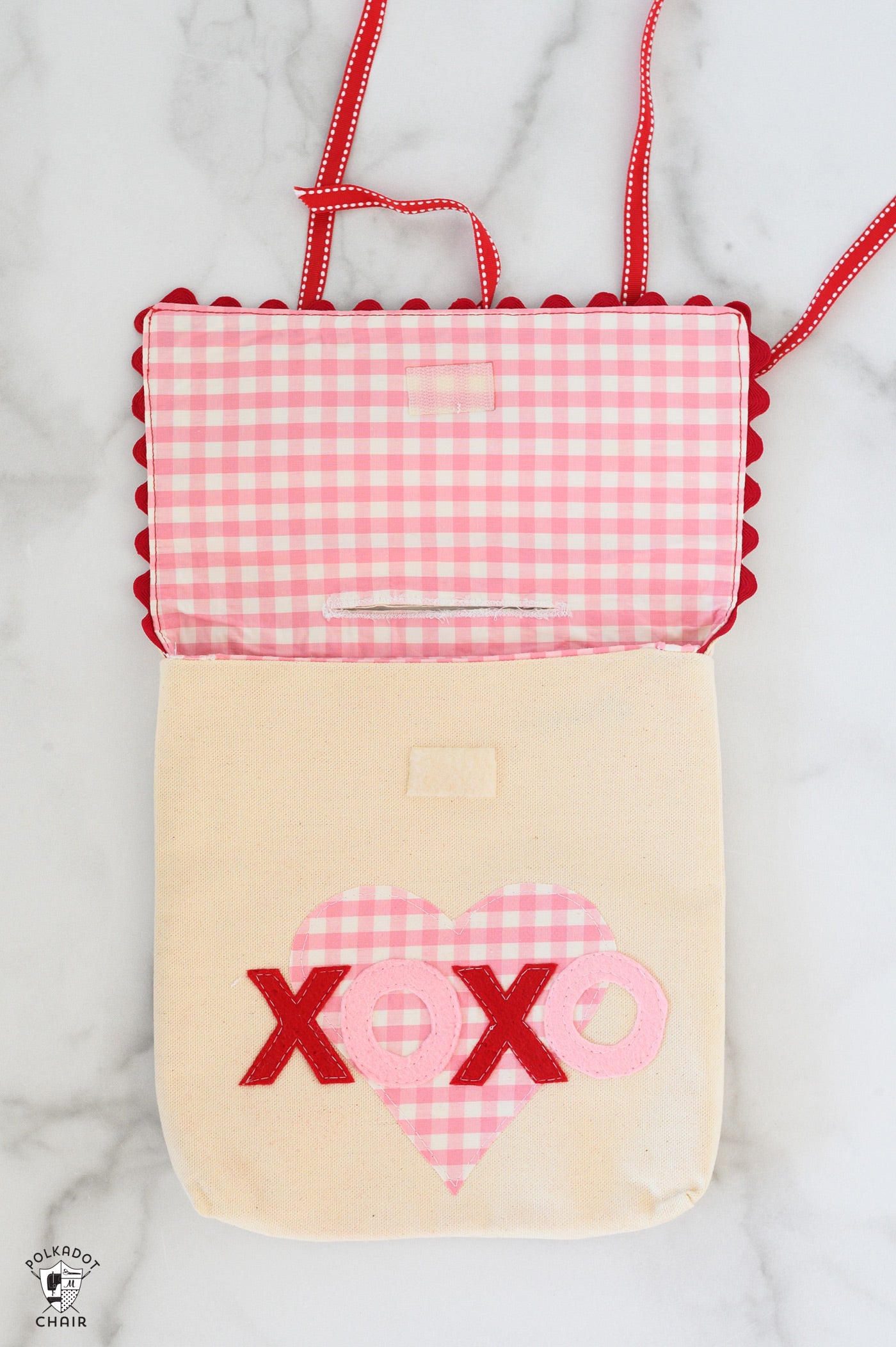 Valentine's Day Chair Backer Pouch & Envelope | Digital PDF Sewing Pattern