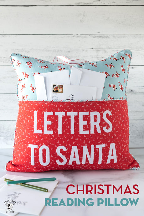 Reading Pillow / Pocket Book Pillow Sewing Pattern in Two Sizes | Digital PDF Pattern