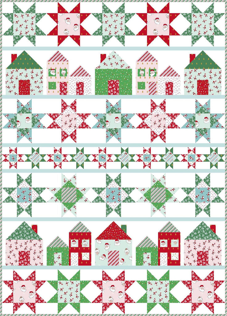 Let's Stay Home Quilt Pattern | Printed Pattern - Polka Dot Chair Patterns by Melissa Mortenson