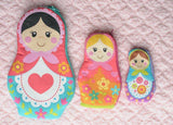 Nesting Dolls Zip Bags | Printable Digital PDF Sewing Pattern