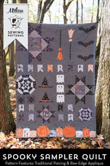 Spooky Sampler Halloween Quilt Pattern | PRINTED Pattern