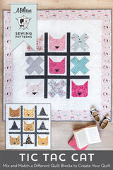 Tic Tac Cat | PRINTED Quilt Pattern with Holiday Version