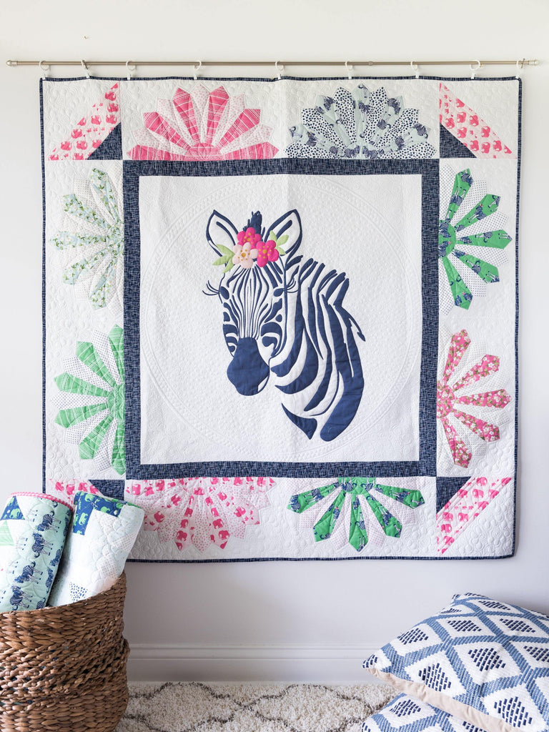 Zinnia Zebra Quilt | Printed Pattern