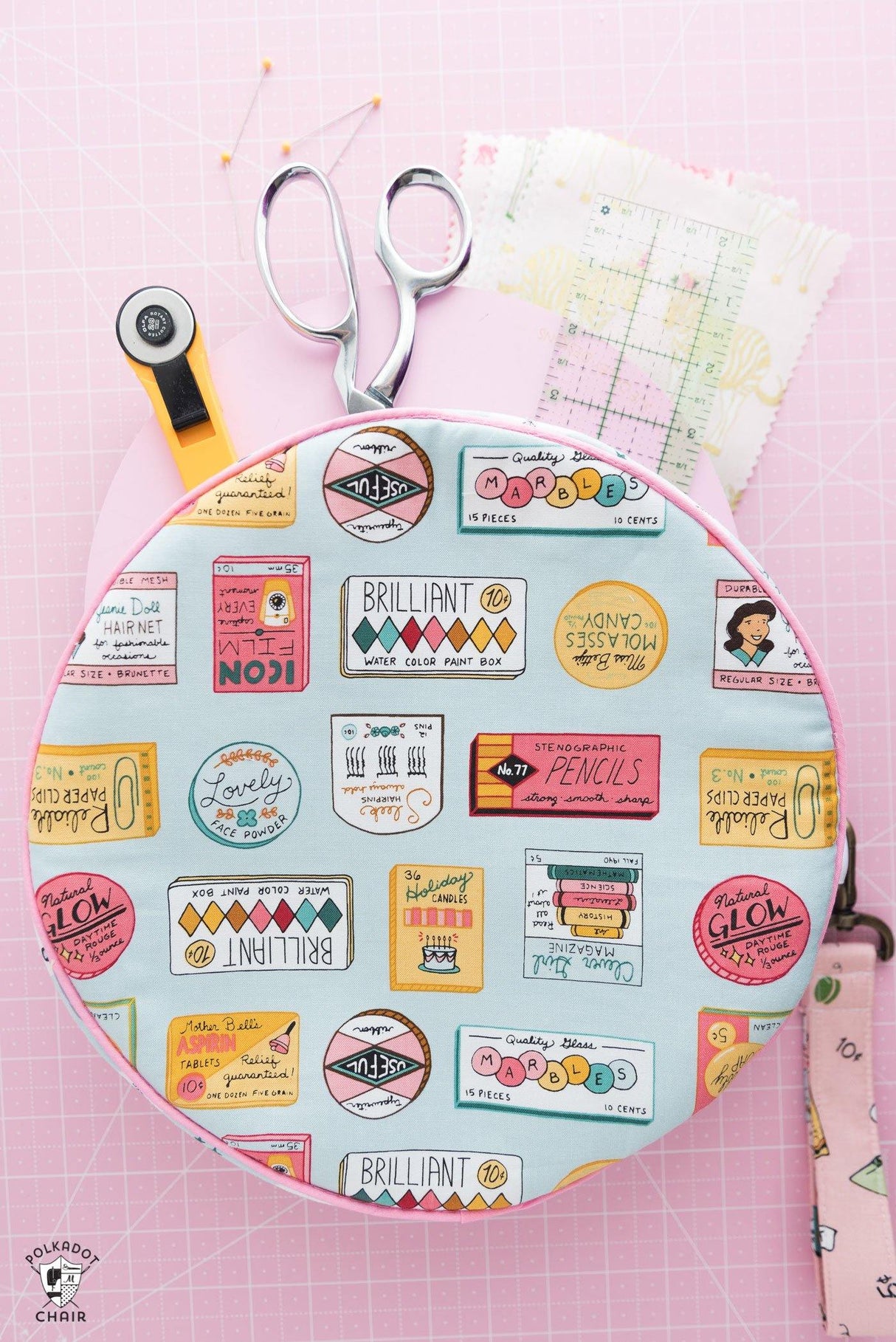 Alice Bag, A Circle Handbag Sewing Pattern | Digital PDF Pattern