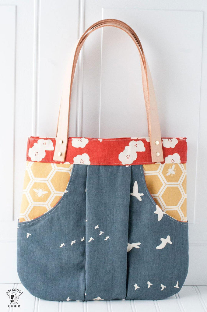 March Bag Sewing Pattern | Printed Pattern - Polka Dot Chair Patterns by Melissa Mortenson