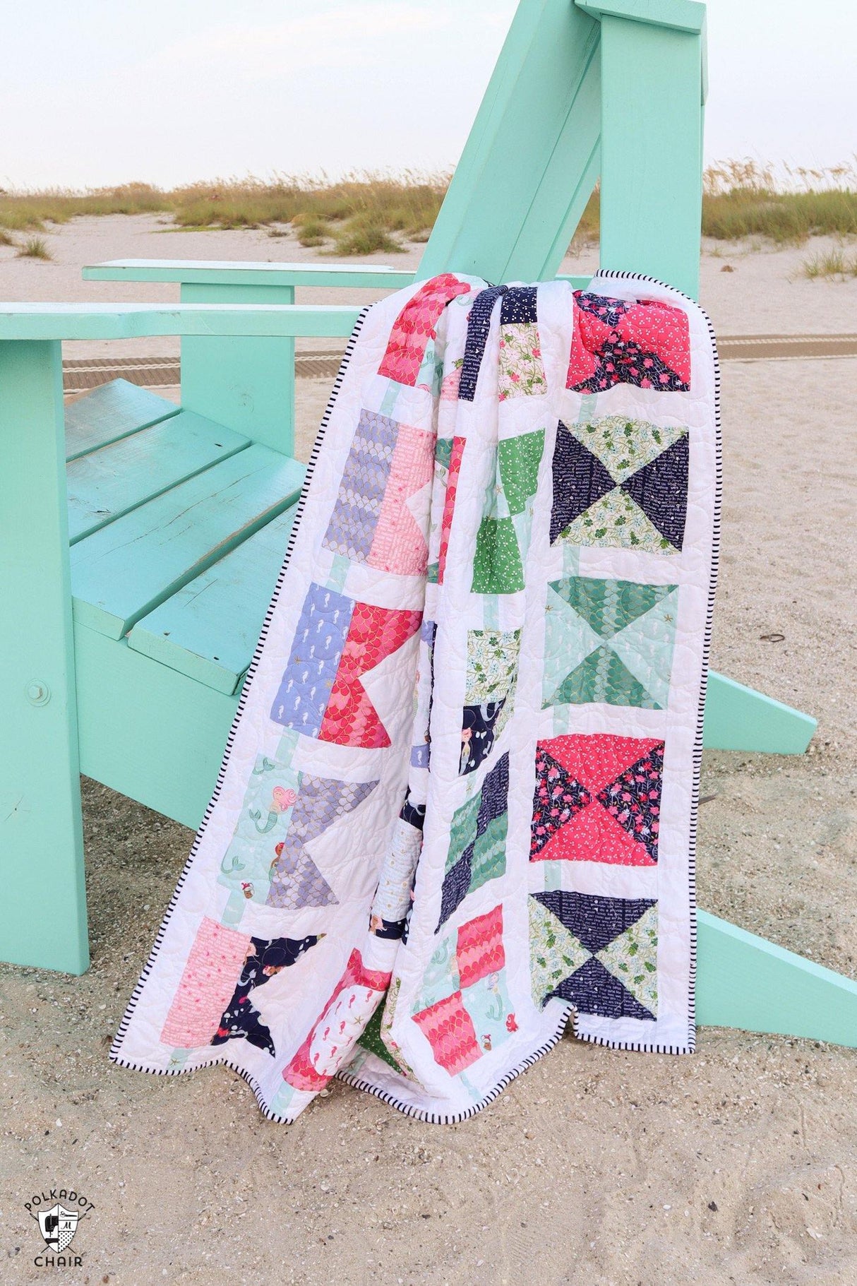 Seas the Day Quilt Pattern | Digital PDF Pattern - Polka Dot Chair Patterns by Melissa Mortenson