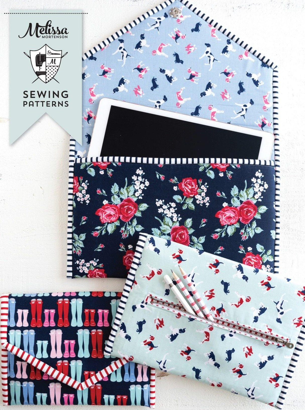 Busy Day Tablet Case | Digital PDF Pattern - Polka Dot Chair Patterns by Melissa Mortenson