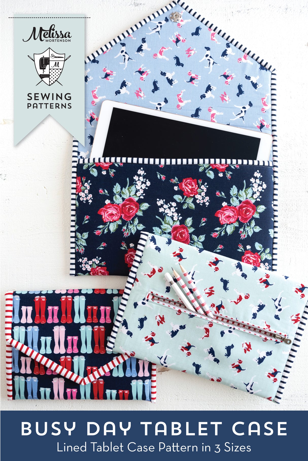 Busy Day Tablet Case Sewing Pattern | Printed Sewing Pattern