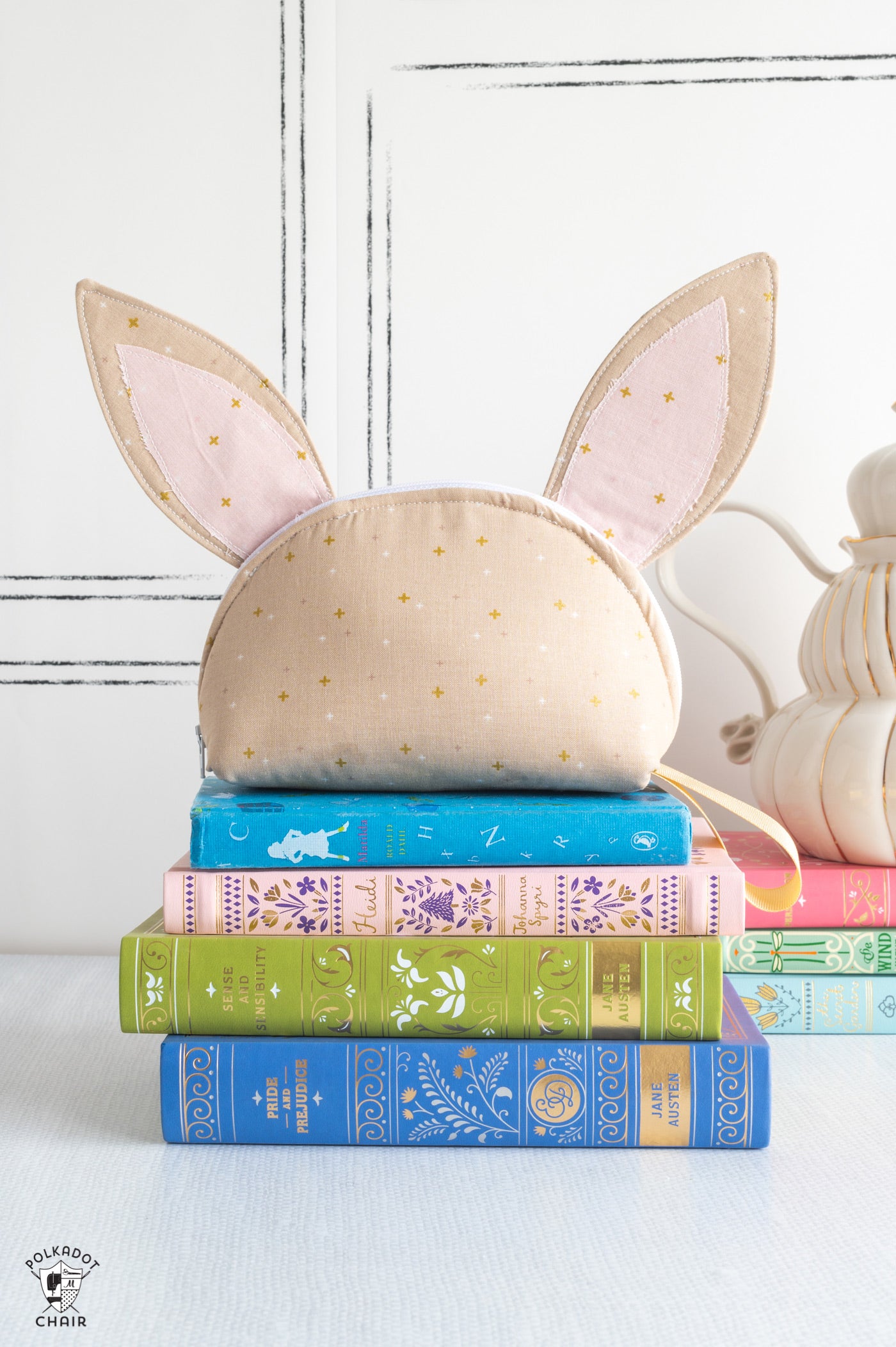 All Ears Pouch Zip Pouch Sewing Pattern | Digital PDF Pattern