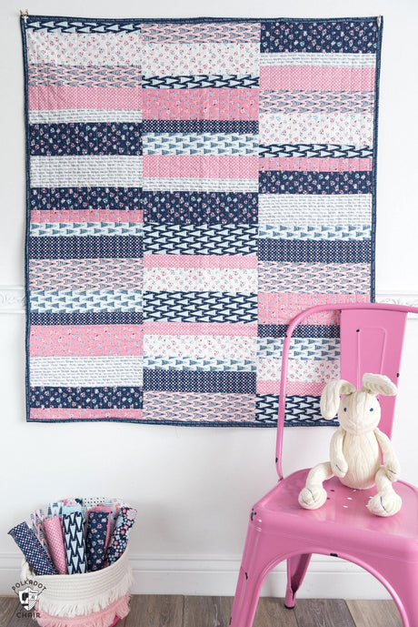 Scrappy Strips Quilt Pattern | Digital PDF Pattern - Polka Dot Chair Patterns by Melissa Mortenson