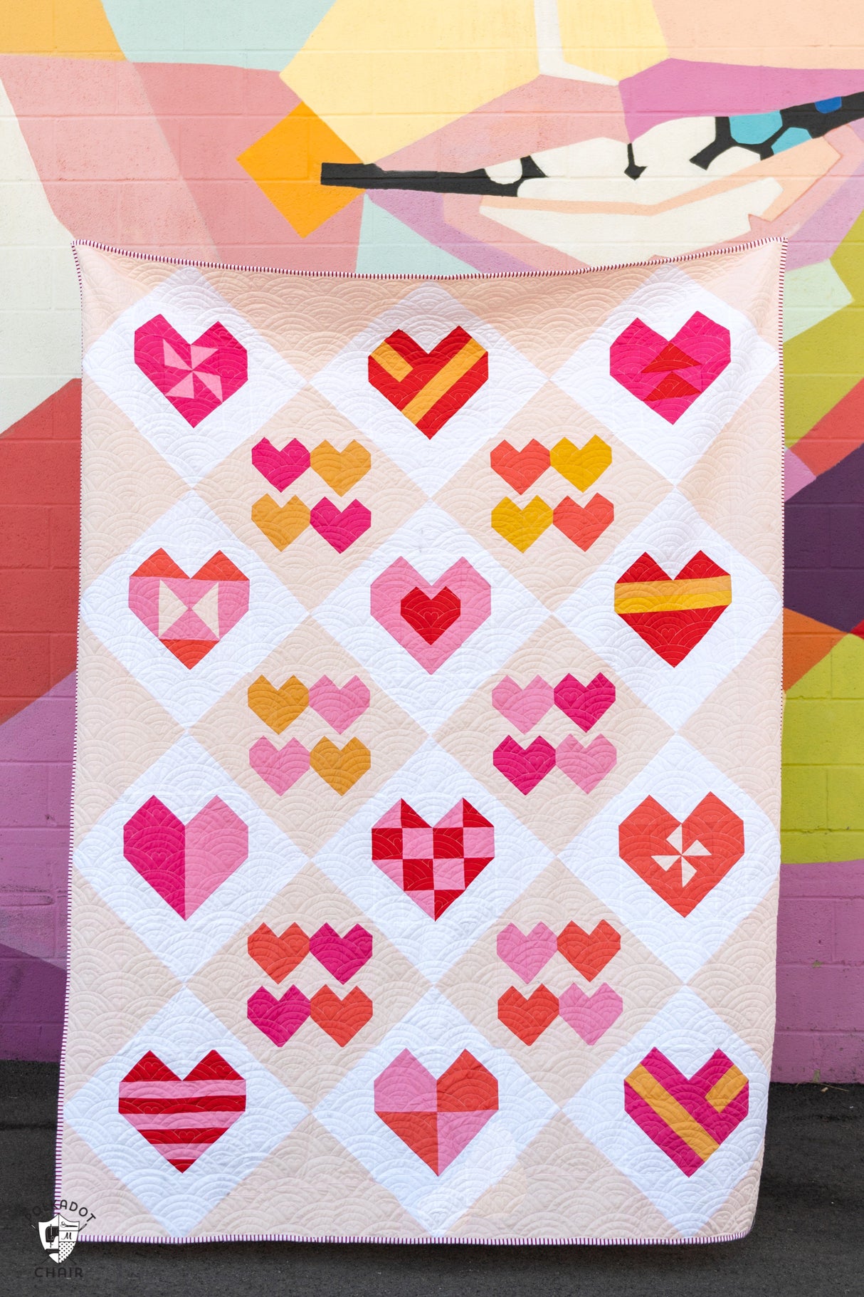 All the Hearts Quilt Pattern| Digital PDF Quilt Pattern