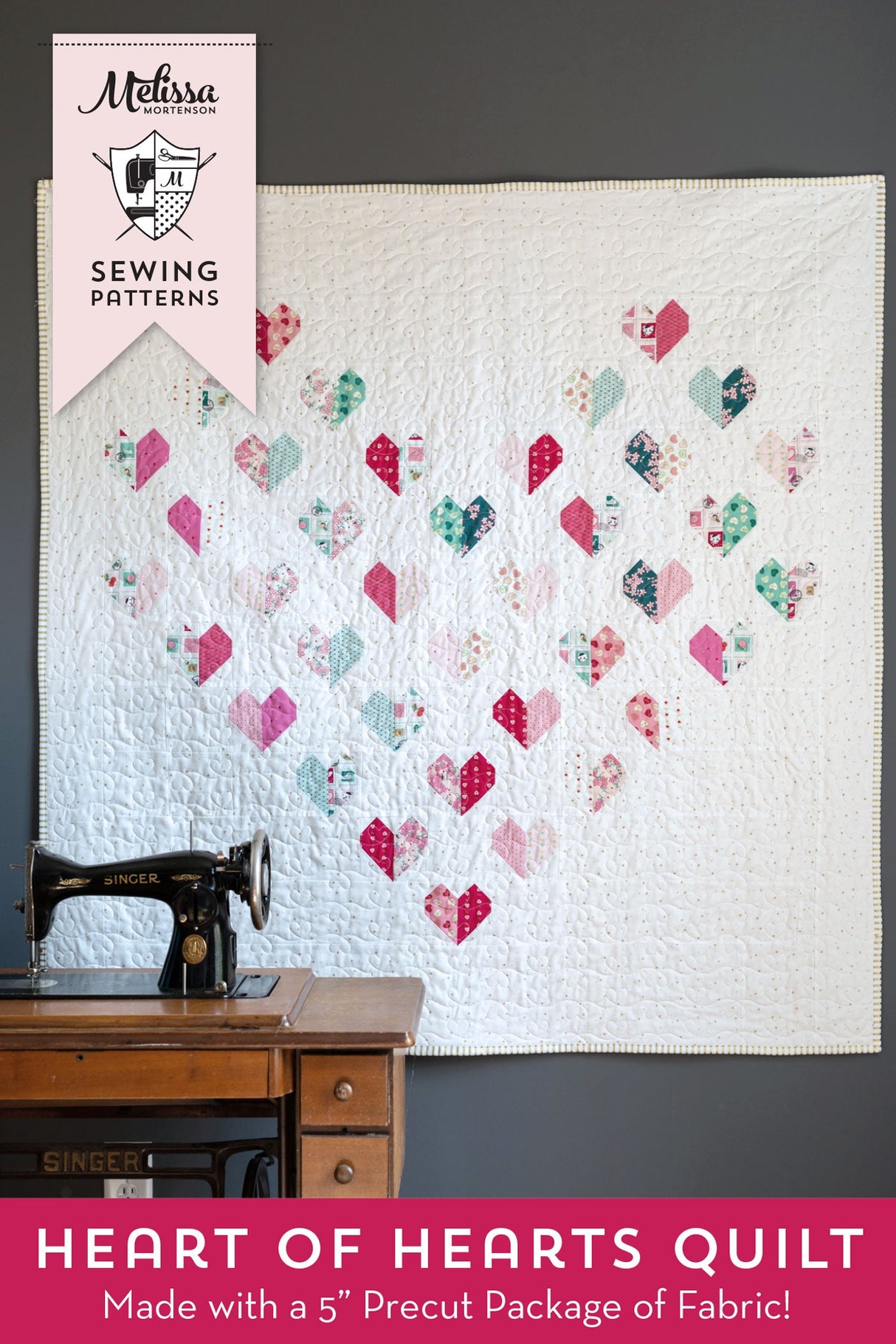 Heart of Hearts Quilt Pattern  | Printed Quilt Pattern