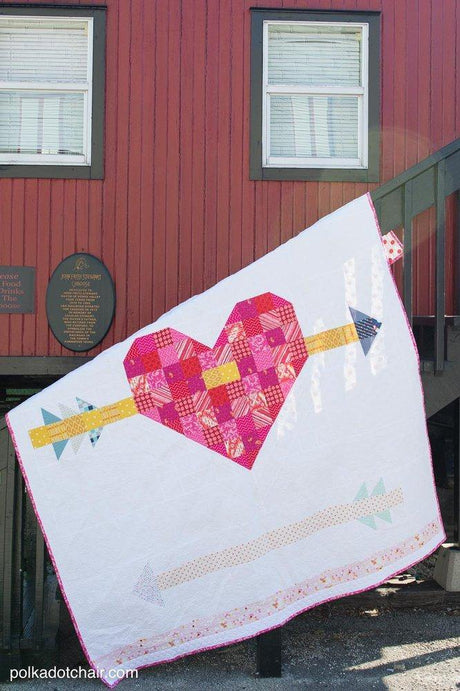 Valentine's Day Cupid's Arrow Quilt Pattern | Digital PDF Pattern