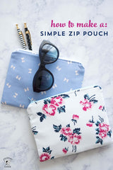 Zippered Pouch Sewing Pattern | Digital PDF Pattern - Polka Dot Chair Patterns by Melissa Mortenson