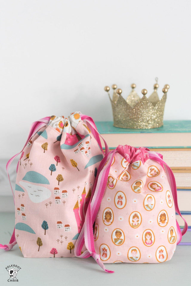 Reversible Lined Drawstring Bag Pattern in 6 Sizes | Digital PDF ...