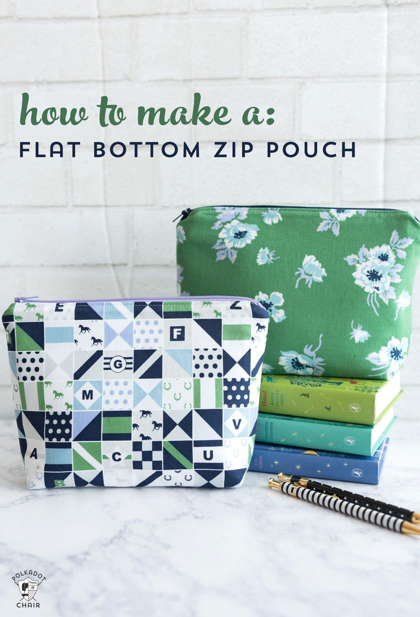 Button Make up Pouch Sewing Pattern Download 