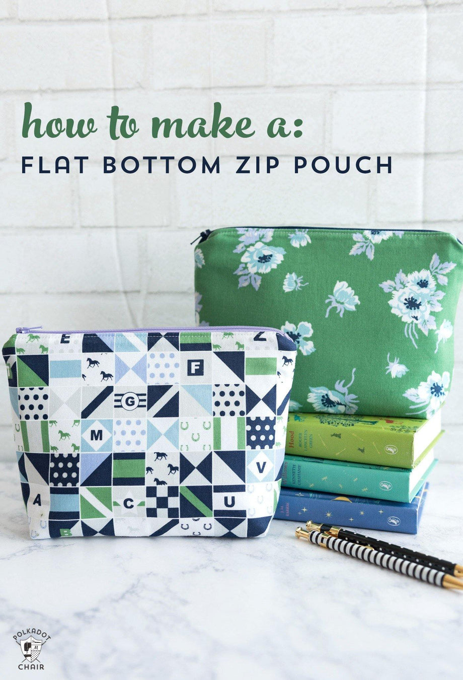 Zippered Pouch Sewing Pattern  Digital PDF Pattern – Polka Dot Chair  Patterns by Melissa Mortenson