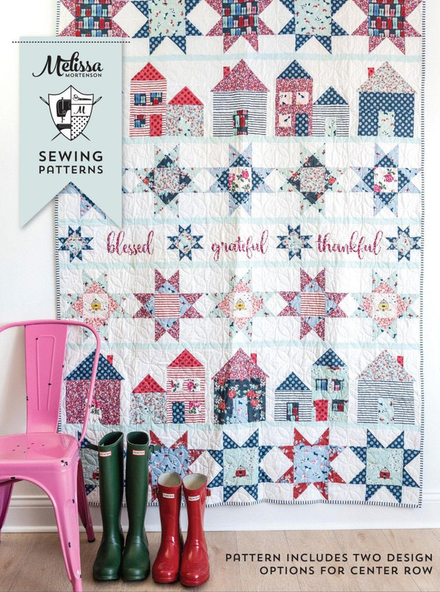 Let's Stay Home Quilt Pattern | Digital PDF Pattern - Polka Dot Chair Patterns by Melissa Mortenson