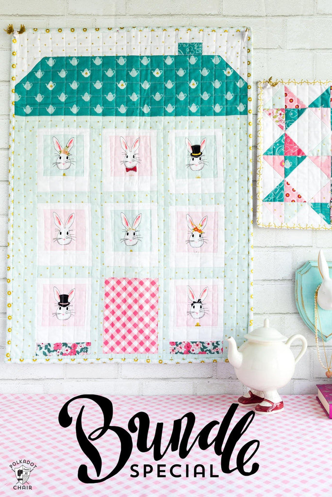 Wonderland Mini Quilts & Doll Quilt Bundle | Digital PDF Pattern