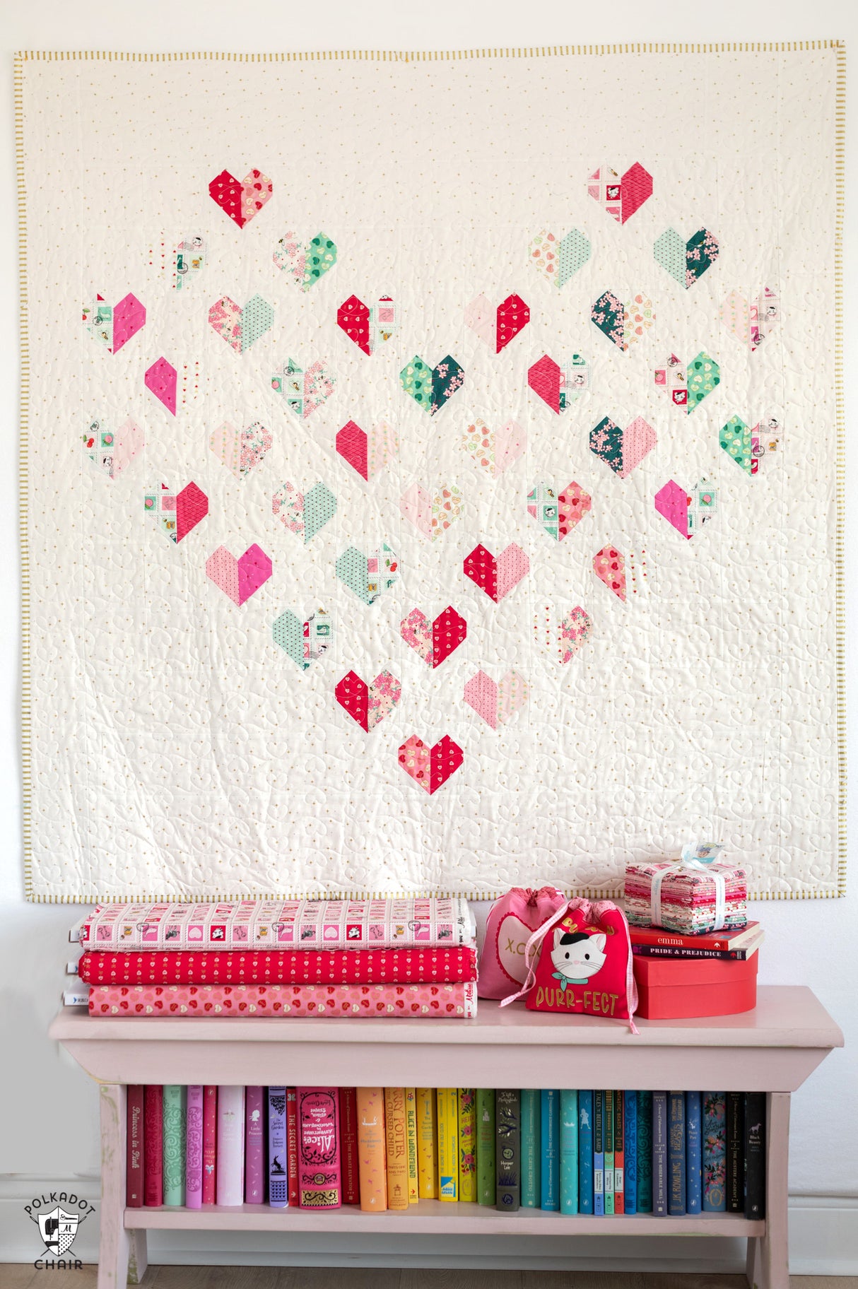 Heart of Hearts Quilt Pattern  | Digital PDF Pattern