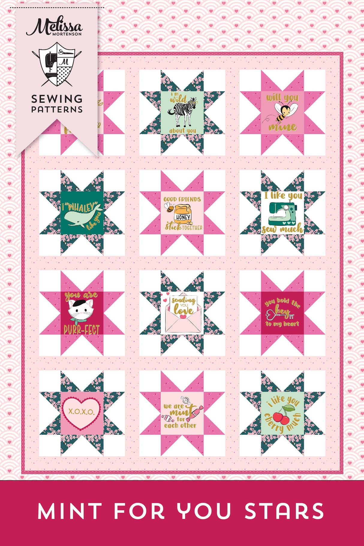 Mint for You Stars | Digital PDF Quilt Pattern