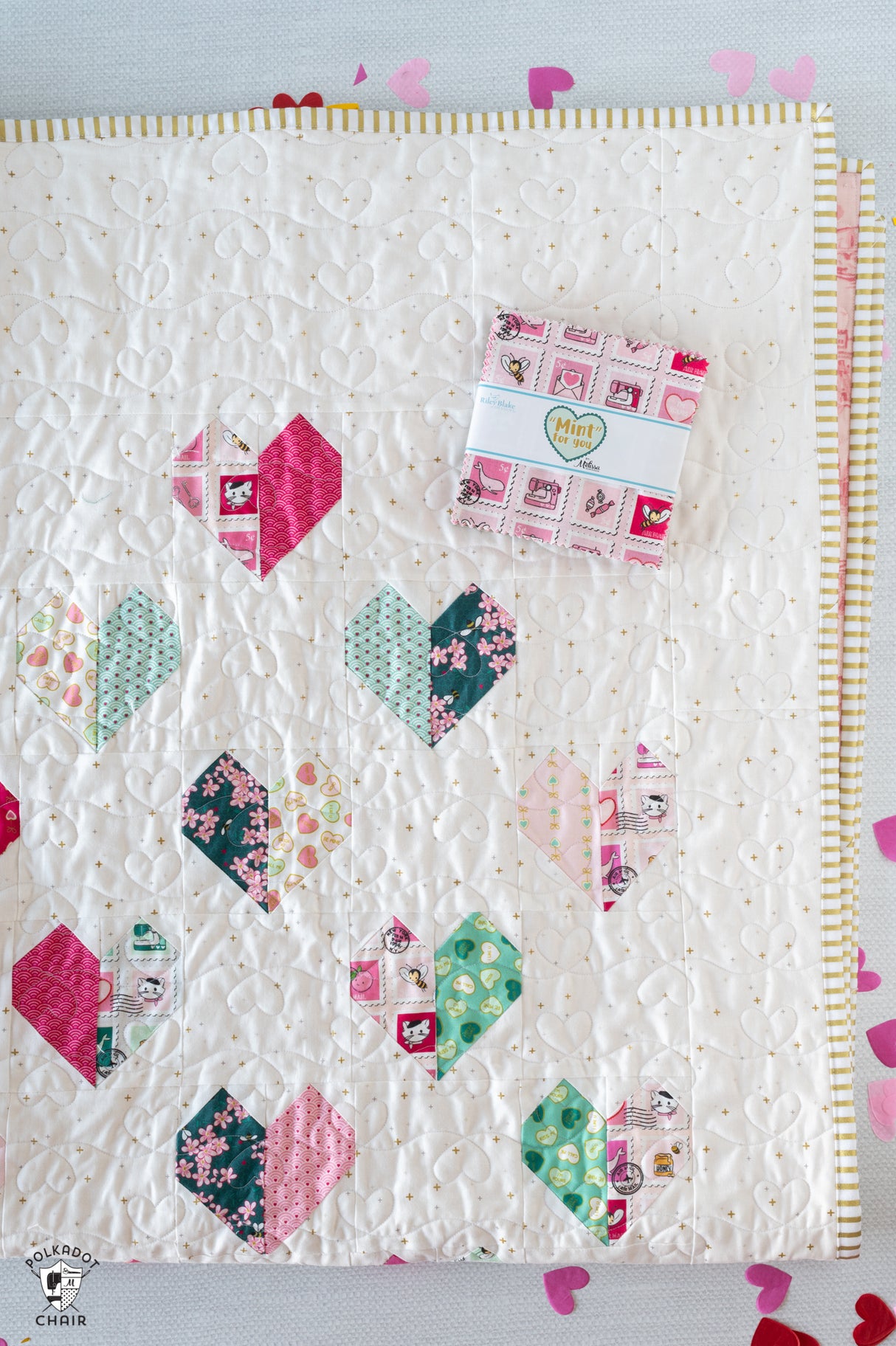 Heart of Hearts Quilt Pattern  | Printed Quilt Pattern