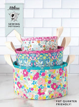 Nesting Trinket Baskets | PRINTED Sewing Pattern - Polka Dot Chair Patterns by Melissa Mortenson