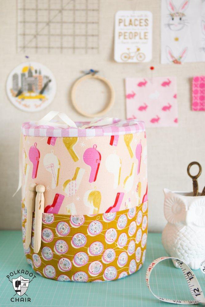 Padded Storage Bins/Bucket Sewing Pattern (with Holiday version)| Digital PDF Pattern