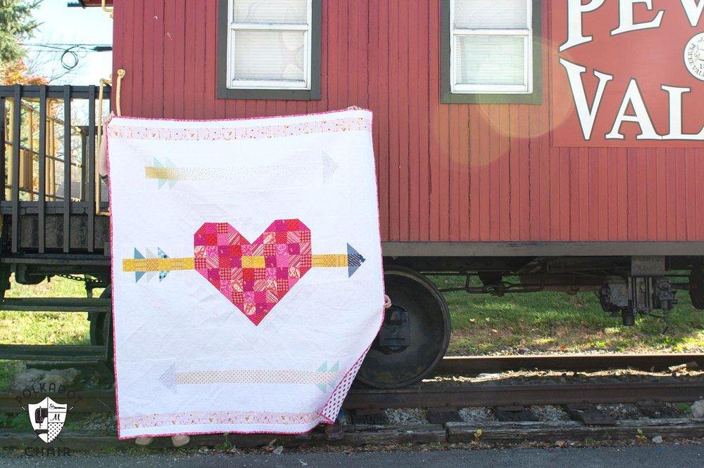 Valentine's Day Cupid's Arrow Quilt Pattern | Digital PDF Pattern