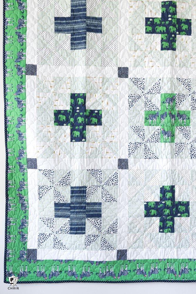 Patchwork Safari Quilt Pattern (in 3 sizes) | Digital PDF Pattern