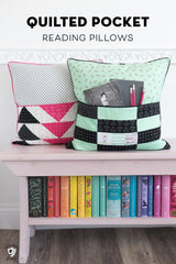 Reading Pillow / Pocket Book Pillow Pattern Bundle in Two Sizes | Digital PDF Pattern - Polka Dot Chair Patterns by Melissa Mortenson