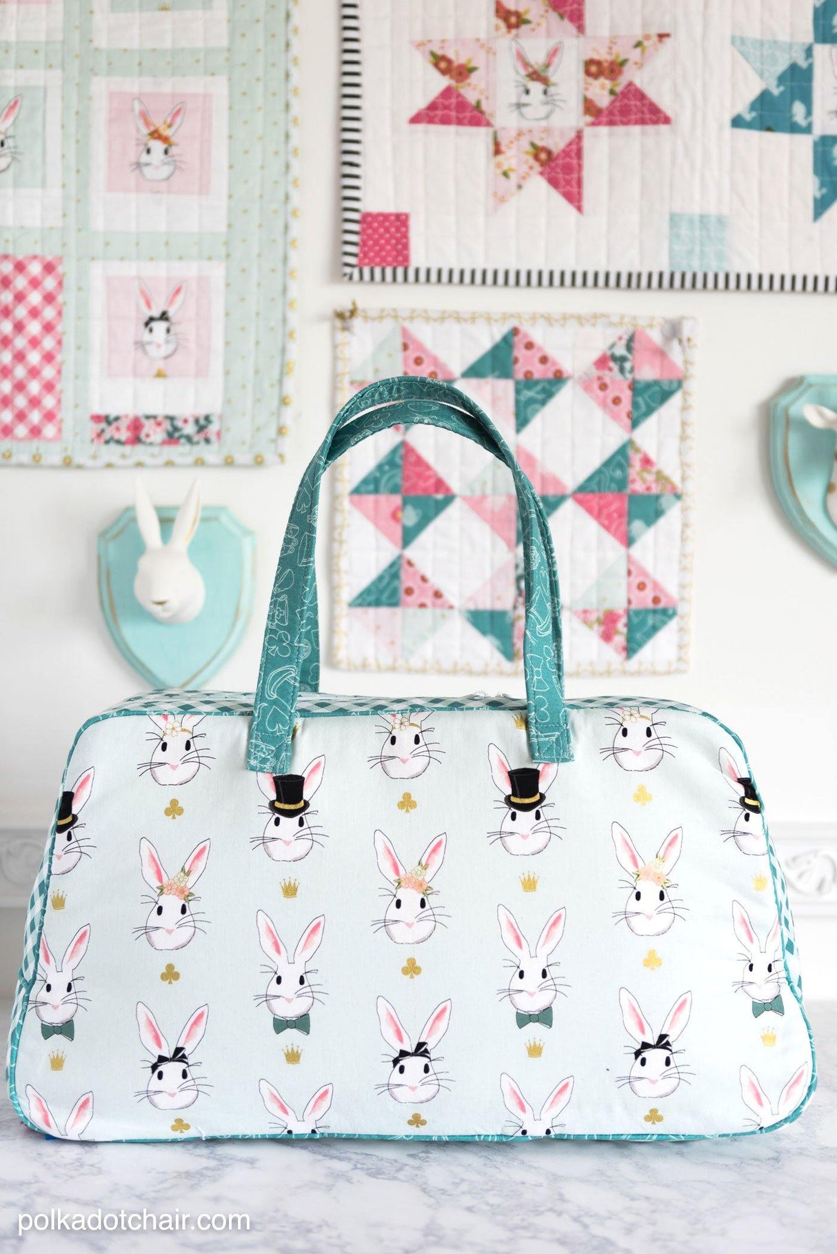 Retro Travel Bag Sewing Pattern | Digital PDF Pattern