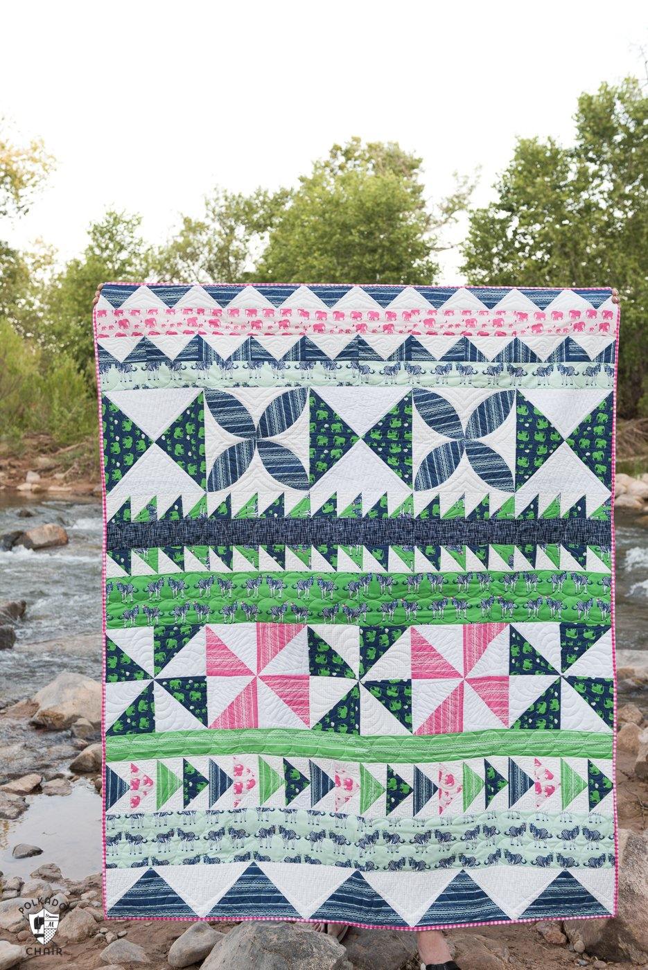 Seasonal Safari Quilt | Digital PDF Pattern - Polka Dot Chair Patterns by Melissa Mortenson