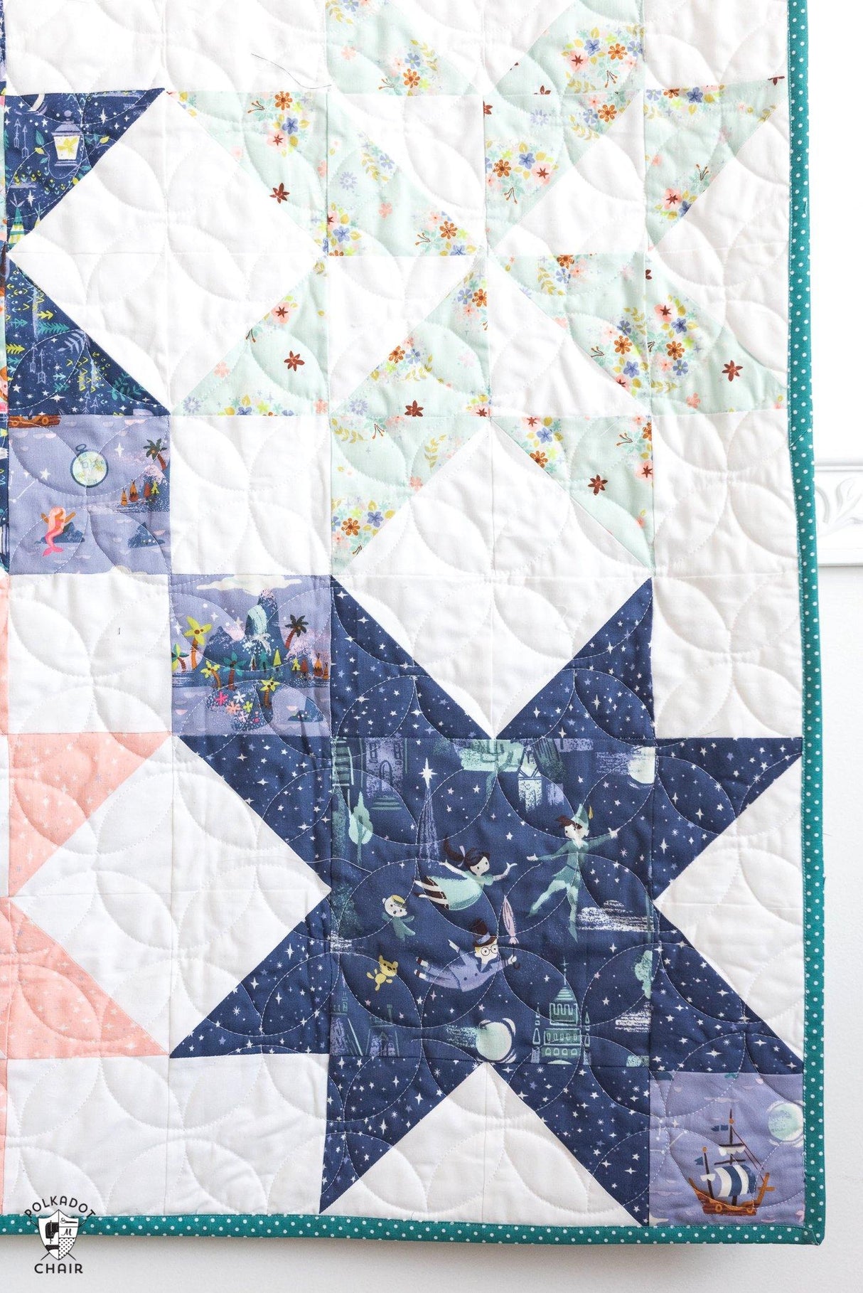 Star Bright Quilt Pattern | Digital PDF Pattern - Polka Dot Chair Patterns by Melissa Mortenson