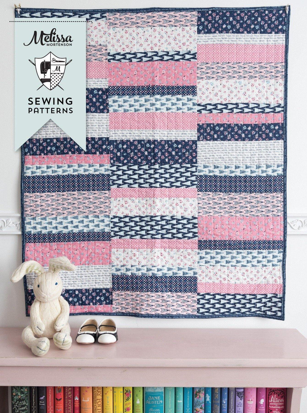 Scrappy Strips Quilt Pattern | Digital PDF Pattern - Polka Dot Chair Patterns by Melissa Mortenson