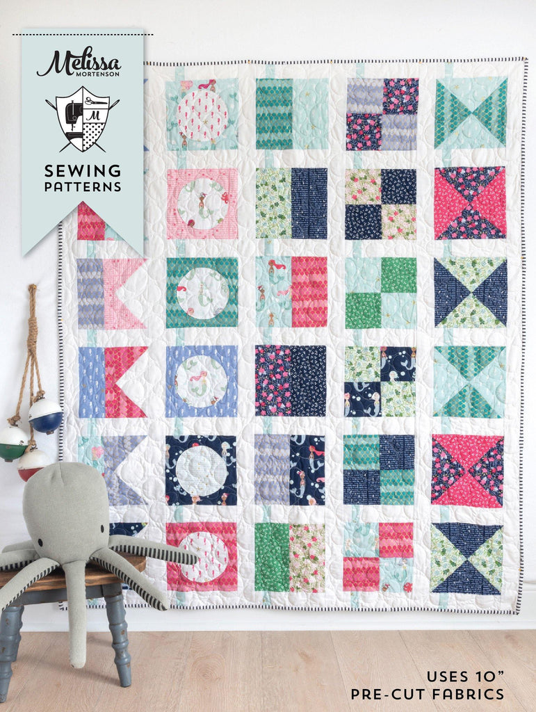 Seas the Day Quilt Pattern | Digital PDF Pattern - Polka Dot Chair Patterns by Melissa Mortenson