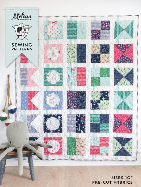 Seas the Day Quilt Pattern  | PRINTED Pattern - Polka Dot Chair Patterns by Melissa Mortenson