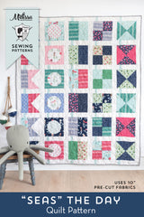 Seas the Day Nautical Quilt Pattern  | PRINTED Pattern