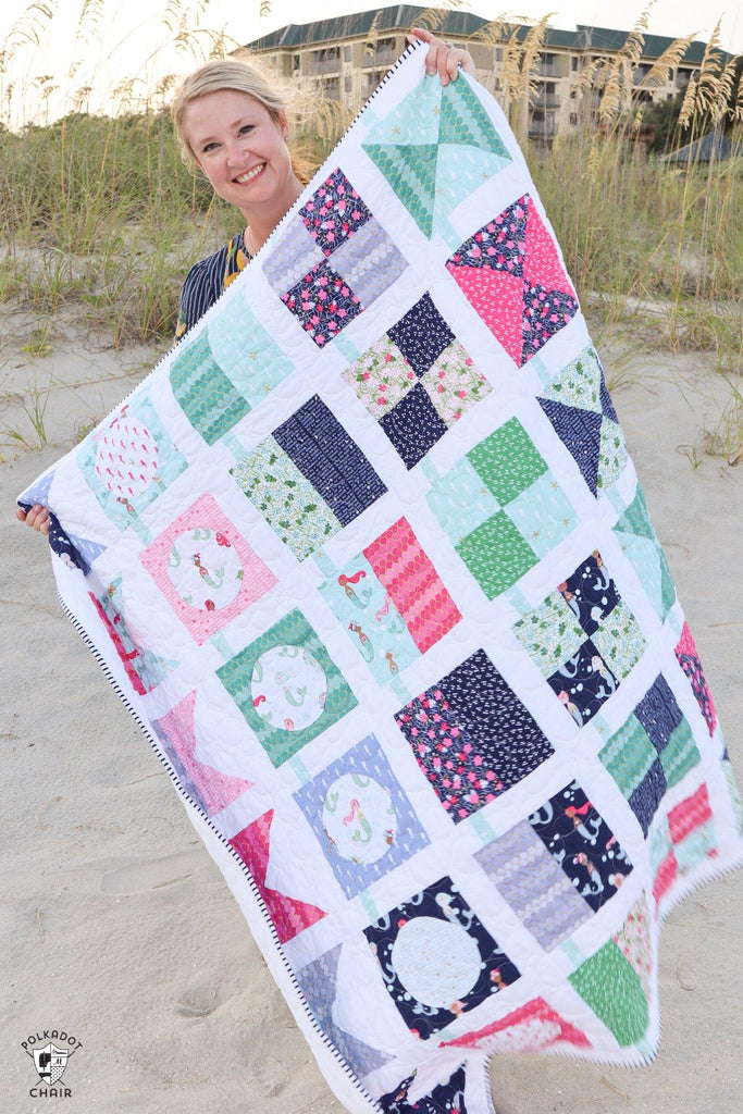Seas the Day Quilt Pattern  | PRINTED Pattern - Polka Dot Chair Patterns by Melissa Mortenson
