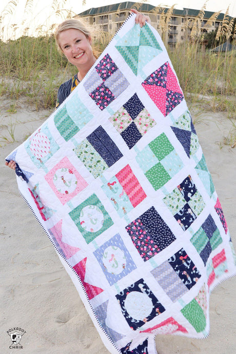 Seas the Day Quilt Pattern | Digital PDF Pattern - Polka Dot Chair Patterns by Melissa Mortenson